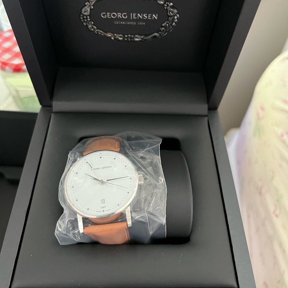 Georg Jensen mens watch new in box